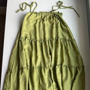 Green Flowy summer dress